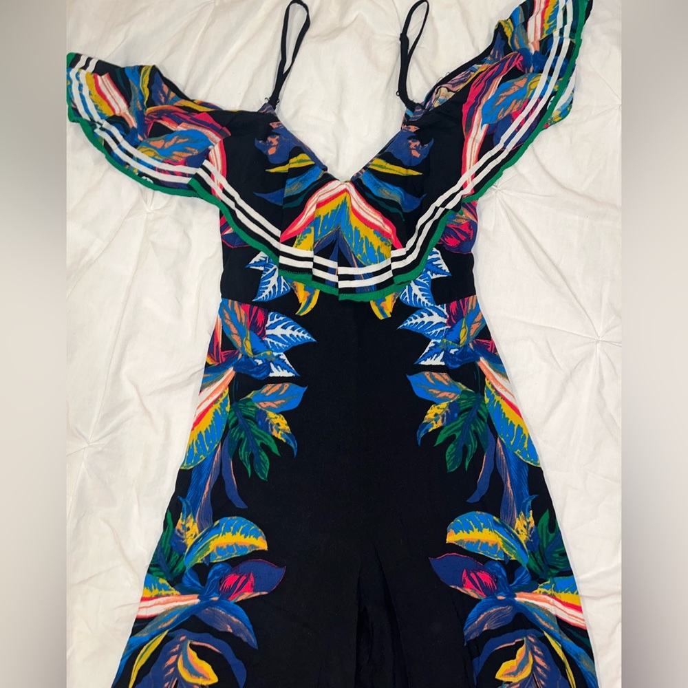 Black/Multi Color Design Jumpsuit - Small - image 2